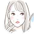 お肌のお悩みイラスト